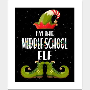 Im The Middle School Elf Christmas Posters and Art